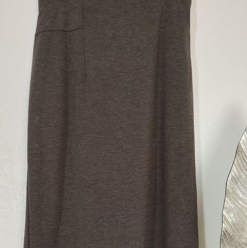 Women's Plus Dark Gray Pencil Skirt
